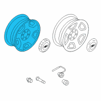 OEM 2006 Ford F-150 Wheel Diagram - 9L3Z-1007-K