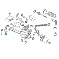 OEM 2009 Honda Fit Bush C, Steering Gear Box Mounting Diagram - 53686-TK6-A01