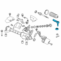 OEM 2013 Honda CR-Z End Complete, Tie Rod Diagram - 53540-SZT-013