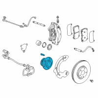 OEM 2018 Chevrolet Corvette Hub & Bearing Diagram - 20981829