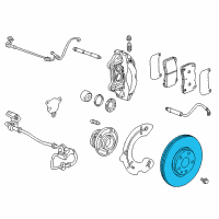 OEM 2018 Chevrolet Corvette Rotor Diagram - 20981823