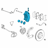 OEM 2017 Chevrolet Corvette Caliper Diagram - 84089133