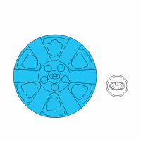 OEM Hyundai Sonata Wheel Cover Assembly Diagram - 52960-3K540