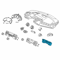 OEM 2019 Honda Civic CASE SET *NH869L* (GRAND BONHEUR SILVER) Diagram - 79603-TBA-A91ZA