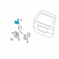 OEM 2006 Honda Odyssey Handle Assy., Tailgate Diagram - 74810-SFE-003