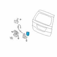 OEM 2007 Honda Odyssey Actuator Assy., Tailgate Diagram - 74896-SED-E01