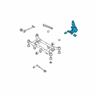 OEM Kia Sportage Carrier Assembly-Rear Axle Diagram - 527502E500