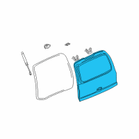 OEM 2006 GMC Yukon XL 2500 Lift Gate Diagram - 15201297