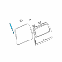 OEM 2006 Chevrolet Suburban 2500 Strut, Lift Gate Diagram - 10389050