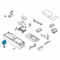 OEM Infiniti FX45 Right Front Passenger Seat Heating Switch Diagram - 25500-9W200