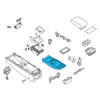 OEM Infiniti G35 Console Box-Floor, Rear Diagram - 96950-AC77C