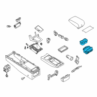 OEM Infiniti G35 Holder Assy-Cup Diagram - 68430-AC71C