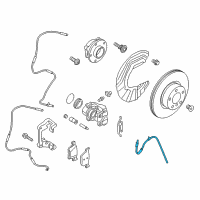 OEM 2018 BMW X4 Brake Hose Front Diagram - 34-30-6-887-449