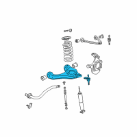 OEM Chevrolet Suburban 2500 Steering Knuckle Upper & Lower Control Arm Assembly Diagram - 12475521