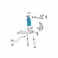 OEM GMC Yukon XL 2500 Front Spring Diagram - 15032653