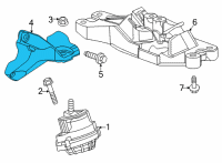 OEM Cadillac CT5 Mount Bracket Diagram - 84146179