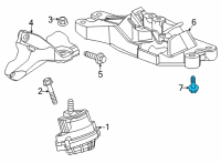 OEM Chevrolet Spark Bracket Bolt Diagram - 11588741