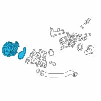 OEM 2019 Honda Accord Water Pump Diagram - 19200-6A0-A01