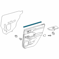 OEM 2019 Toyota Highlander Belt Weatherstrip Diagram - 68174-0E051