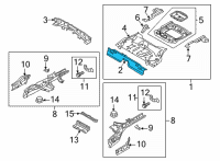 OEM 2022 Ford Escape PAN ASY - FLOOR - CENTRE Diagram - LX6Z-7811160-B