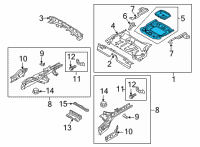 OEM 2021 Lincoln Corsair EXTENSION - REAR FLOOR PAN - S Diagram - LX6Z-7847122-D