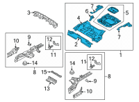 OEM 2022 Lincoln Corsair PAN ASY - FLOOR Diagram - LX6Z-7811215-D