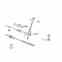 OEM Kia Optima End Assembly-Tie Rod LH Diagram - 5682038000