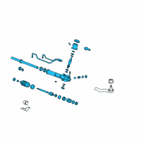 OEM Hyundai Gear & Linkage Assembly-Power Steering Diagram - 57700-39000