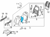 OEM Hyundai Tucson HEATER-FRONT SEAT BACK Diagram - 88370-CW510