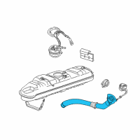 OEM 2001 Ford E-150 Econoline Club Wagon Filler Pipe Diagram - XC2Z-9034-AA
