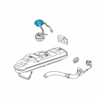 OEM Ford Taurus Sending Unit Lock Ring Diagram - E6DZ-9C385-A