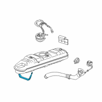 OEM Ford E-150 Econoline Club Wagon Fuel Tank Strap Diagram - 4C2Z-9054-AA