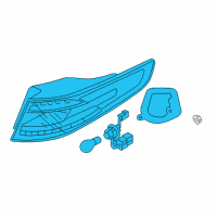 OEM Kia Optima Lamp Assembly-Rear Combination Diagram - 924014U520