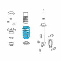 OEM 2021 Chrysler 300 Front Coil Spring Right Diagram - 5168862AC