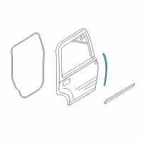 OEM 2009 Lincoln Navigator Front Weatherstrip Diagram - 7L1Z-7825354-A