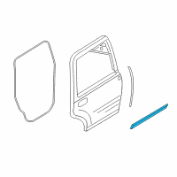 OEM 2012 Lincoln Navigator Lower Weatherstrip Diagram - 7L1Z-4025324-A