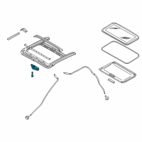 OEM 2017 Nissan Rogue Sport Motor Assy-Sunroof Diagram - 91295-6MA1A