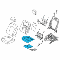 OEM 2021 Ford F-350 Super Duty Seat Cushion Pad Diagram - FL3Z-1663223-F