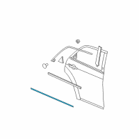 OEM Dodge Magnum Molding-Rear Door Diagram - WG20AXRAC