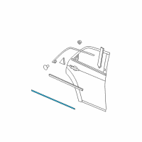 OEM 2009 Dodge Charger Molding-Rear Door Diagram - 5189392AB