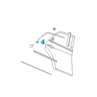 OEM 2008 Dodge Charger APPLIQUE-Rear Door Diagram - 4806149AB