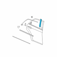 OEM 2010 Dodge Charger APPLIQUE-Rear Door Diagram - 4806148AB