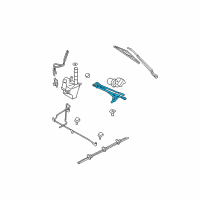 OEM 2007 Mercury Mariner Arm & Pivot Assembly Diagram - 9L8Z-17566-A