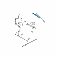 OEM 2010 Ford Escape Front Blade Diagram - 9L8Z-17528-A