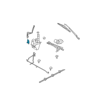 OEM Mercury Washer Pump Diagram - 8L8Z-17664-B