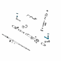 OEM 2007 Toyota Sequoia Outer Tie Rod Diagram - 45047-09090