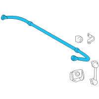 OEM 2014 Lexus RX450h Bar, Stabilizer, Rear Diagram - 48812-0E020