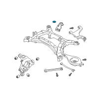 OEM 2002 Infiniti Q45 STOPPER-Differential Mounting, Upper Diagram - 55474-AG011