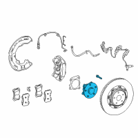 OEM 2021 Lexus LS500 Wheel Bearing And Hub Assembly Diagram - 43550-50070