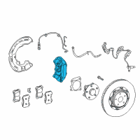 OEM 2020 Lexus LS500h Disc Brake Cylinder Assembly, Left Diagram - 47750-11040